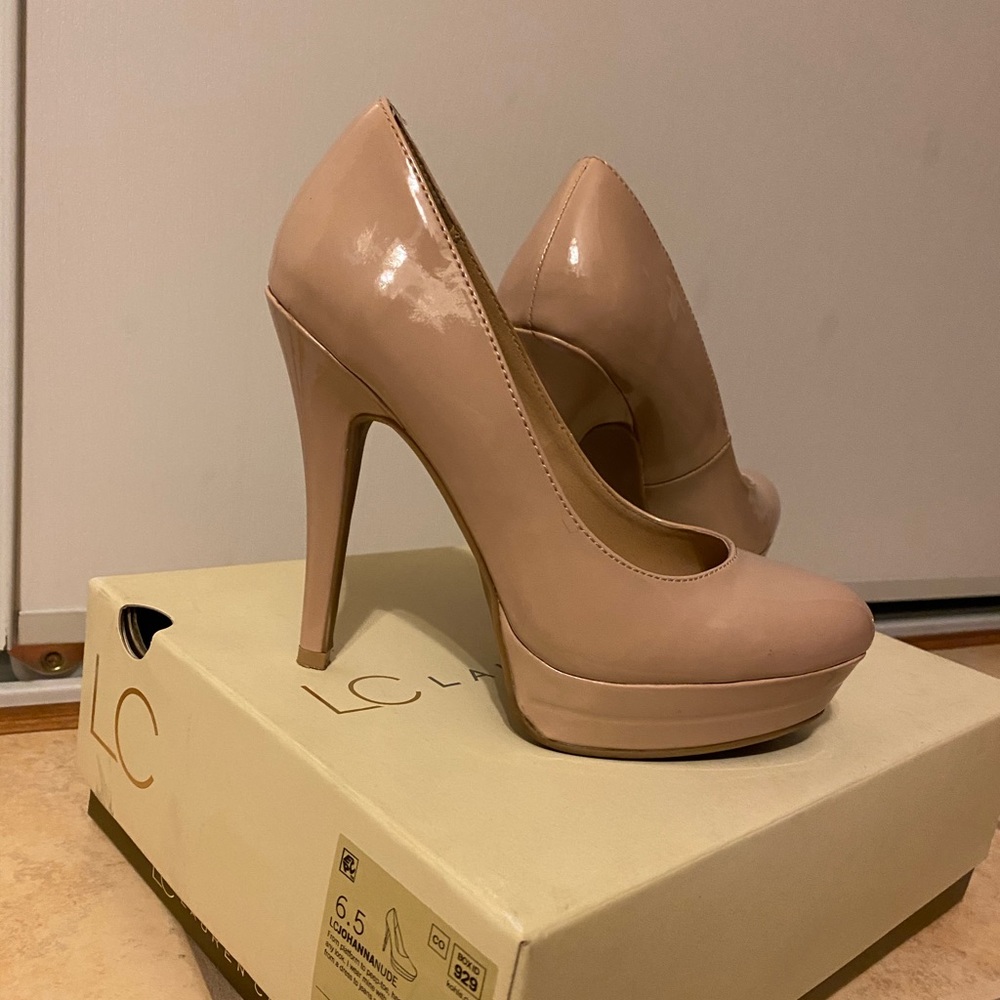 Nude high heels